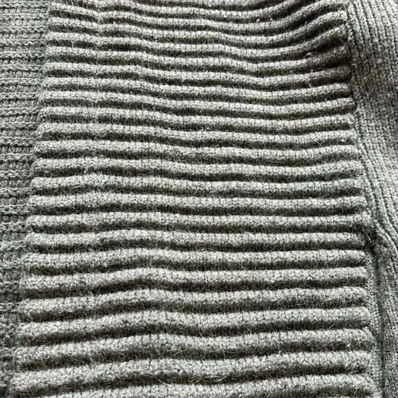 🔥Kontatto🔥 | Grey  chunky knit long cardigan sweater with wool and alpaca - Picture 3 of 12